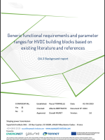 Generic functional requirements and parameter ranges for HVDC building blocks